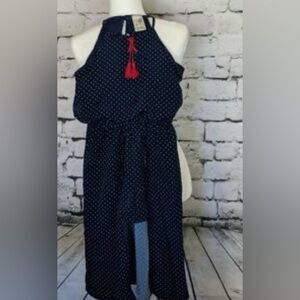 Lily Bleu navy shorts jumpsuit girls size 8